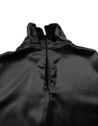 Dolce & Gabbana Black Silk Turtleneck Men Pullover Sweater - Zeiniez