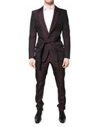 Dolce & Gabbana Maroon Single Breasted Formal 2 Piece Suit - Zeiniez