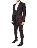 Dolce & Gabbana Maroon Single Breasted Formal 2 Piece Suit - Zeiniez