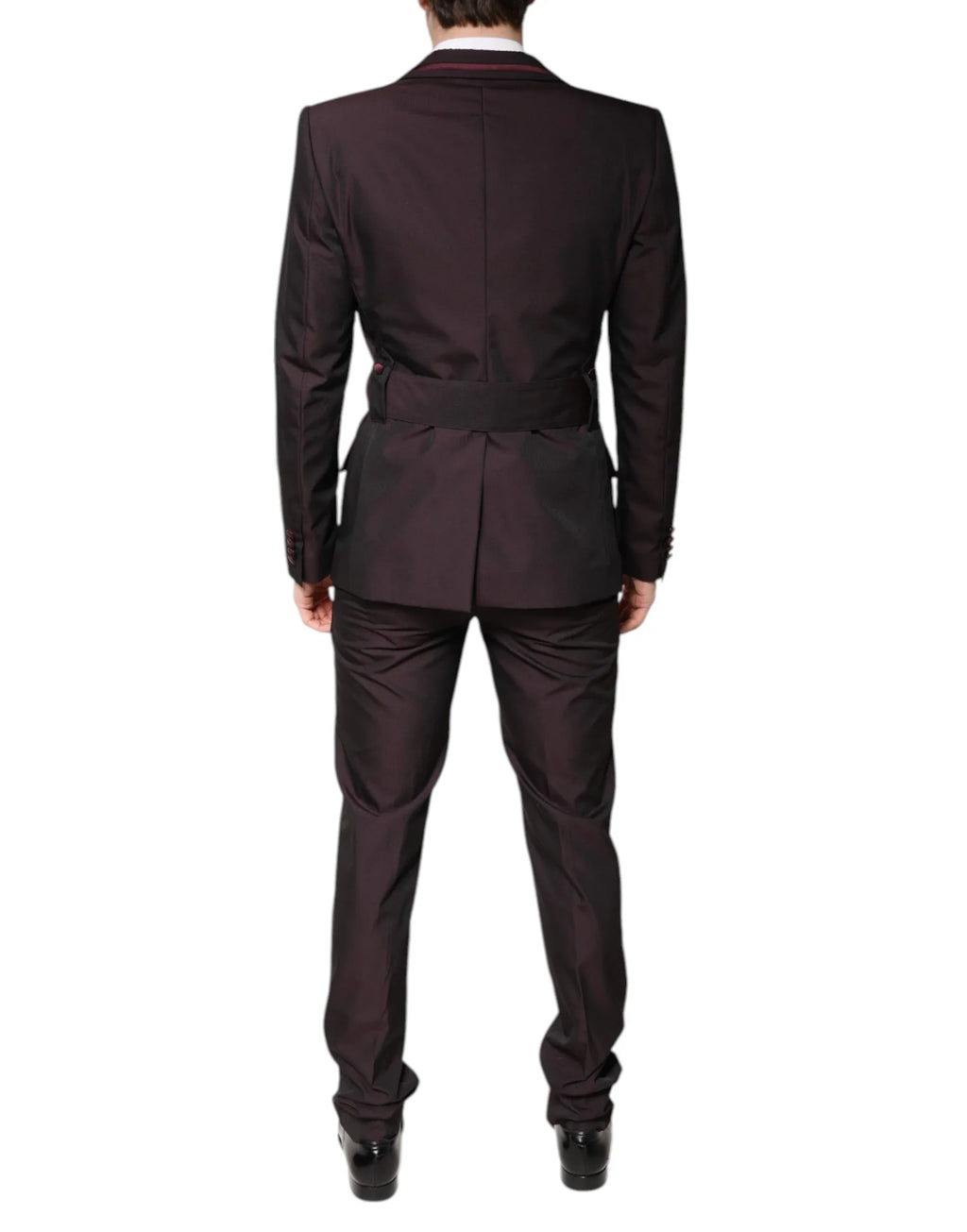 Dolce & Gabbana Maroon Single Breasted Formal 2 Piece Suit - Zeiniez