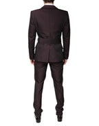 Dolce & Gabbana Maroon Single Breasted Formal 2 Piece Suit - Zeiniez