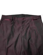 Dolce & Gabbana Maroon Single Breasted Formal 2 Piece Suit - Zeiniez