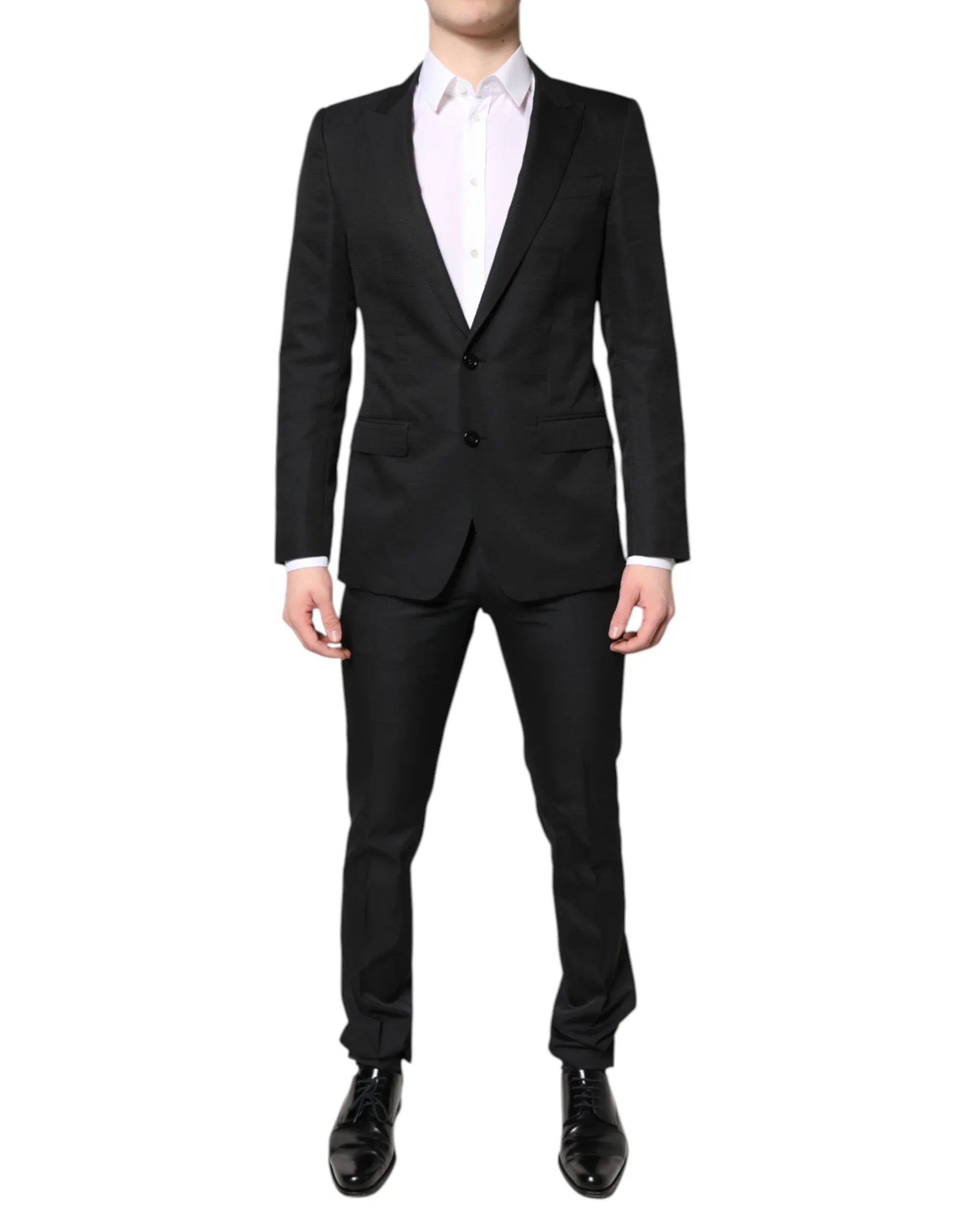 Dolce & Gabbana Black Single Breasted Formal 2 Piece Suit - Zeiniez