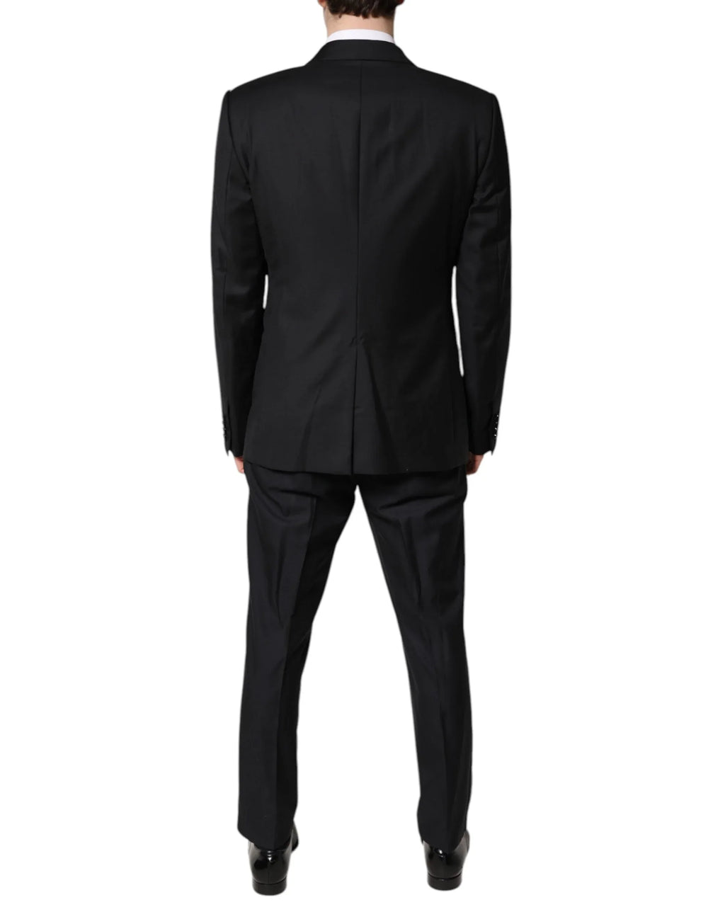 Dolce & Gabbana Black Double Breasted Formal 3 Piece Suit - Zeiniez