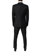 Dolce & Gabbana Black Double Breasted Formal 3 Piece Suit - Zeiniez