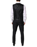 Dolce & Gabbana Black Double Breasted Formal 3 Piece Suit - Zeiniez