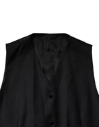 Dolce & Gabbana Black Double Breasted Formal 3 Piece Suit - Zeiniez