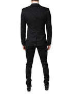 Dolce & Gabbana Black Single Breasted Formal Blazer with Vest - Zeiniez
