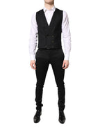Dolce & Gabbana Black Single Breasted Formal Blazer with Vest - Zeiniez