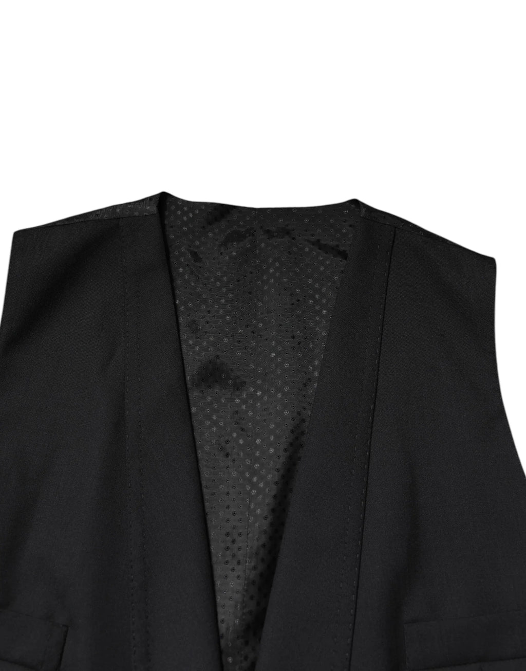 Dolce & Gabbana Black Single Breasted Formal Blazer with Vest - Zeiniez