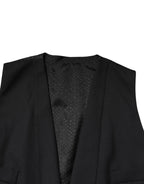 Dolce & Gabbana Black Single Breasted Formal Blazer with Vest - Zeiniez