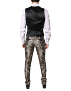 Dolce & Gabbana Multicolor Jacquard Single Breasted 3 Piece Suit - Zeiniez