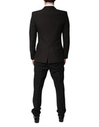 Dolce & Gabbana Black Single Breasted Formal 3 Piece Suit - Zeiniez