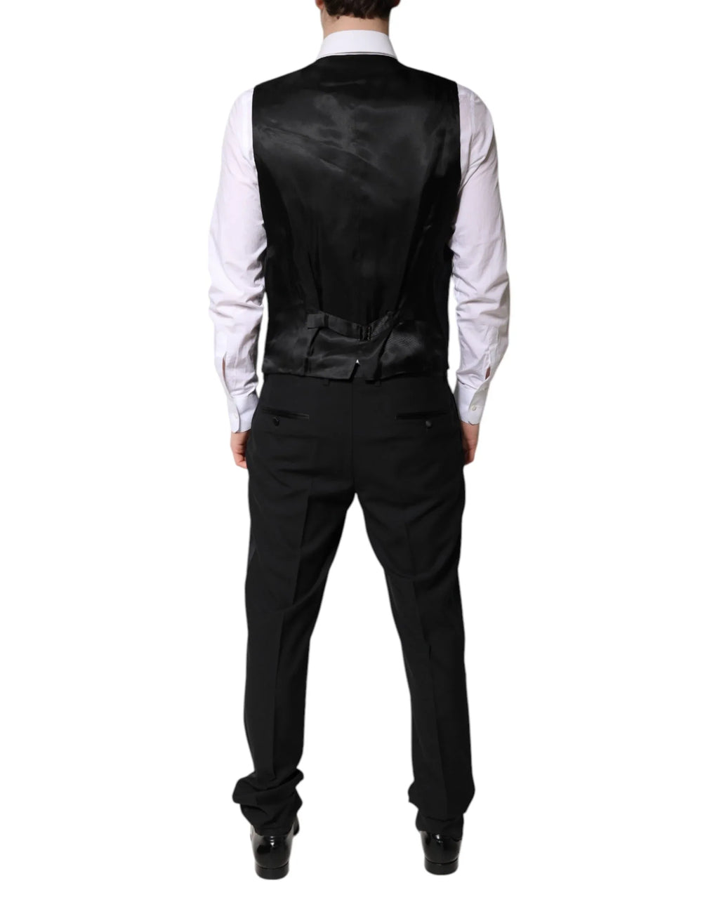 Dolce & Gabbana Black Single Breasted Formal 3 Piece Suit - Zeiniez
