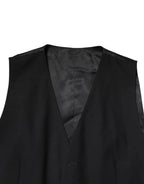 Dolce & Gabbana Black Single Breasted Formal 3 Piece Suit - Zeiniez