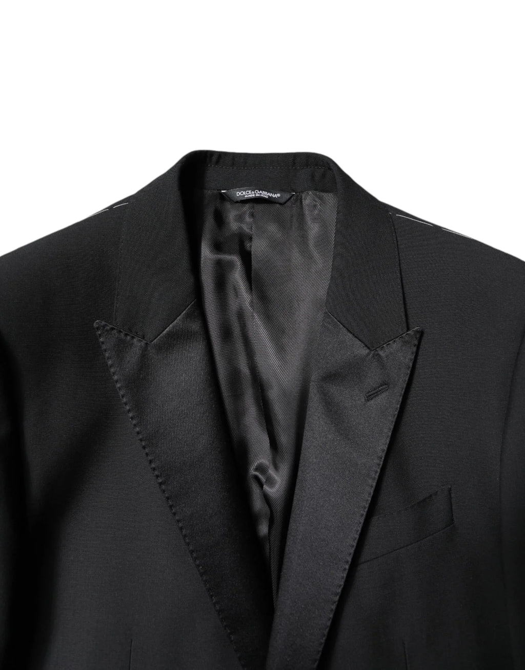 Dolce & Gabbana Black Wool Single Breasted 2 Piece Suit - Zeiniez