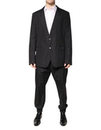Dolce & Gabbana Black Cotton Single Breasted 2 Piece Suit - Zeiniez