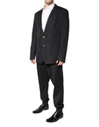 Dolce & Gabbana Black Cotton Single Breasted 2 Piece Suit - Zeiniez