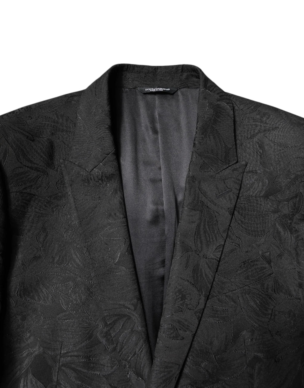 Dolce & Gabbana Black Polyester Floral Jacquard 2 Piece Suit - Zeiniez
