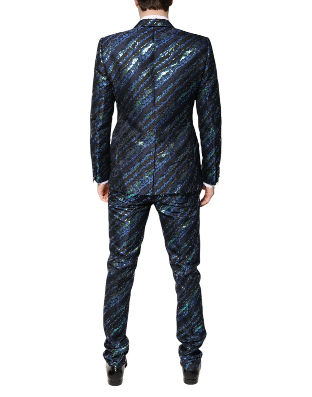 Dolce & Gabbana Multicolor Polyester Jacquard 2 Piece Suit - Zeiniez