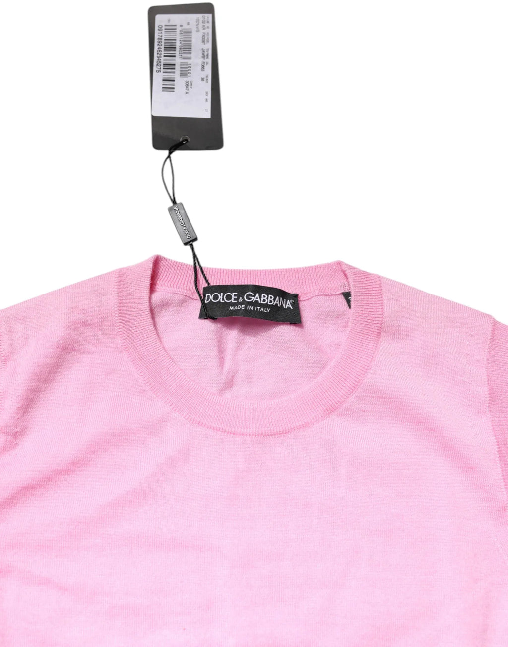 Dolce & Gabbana Pink Cashmere Round Neck Sleeveless Tank Top - Zeiniez