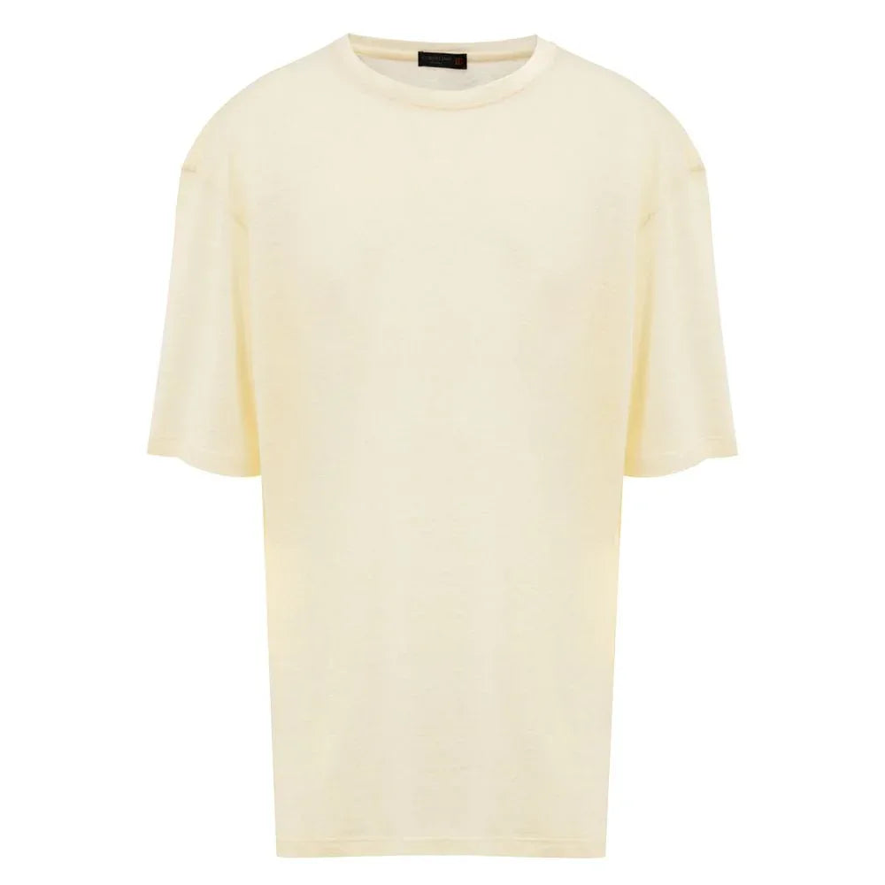 Corneliani Yellow Linen T-Shirt - Zeiniez