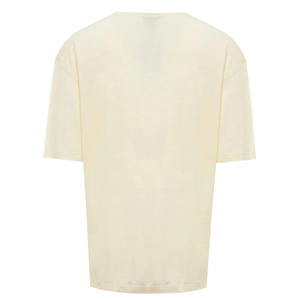 Corneliani Yellow Linen T-Shirt - Zeiniez