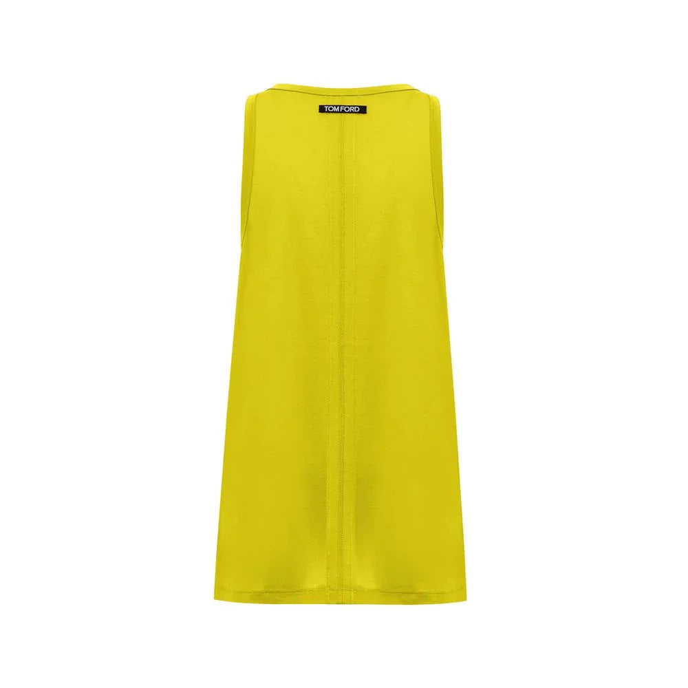 Tom Ford Yellow Silk Tank Top - Zeiniez