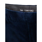 Tom Ford Blue Cotton Midi Skirt - Zeiniez