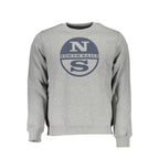 North Sails Gray Cotton Men Sweater