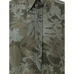 Tom Ford Green Lyocell Pattern Shirt - Zeiniez