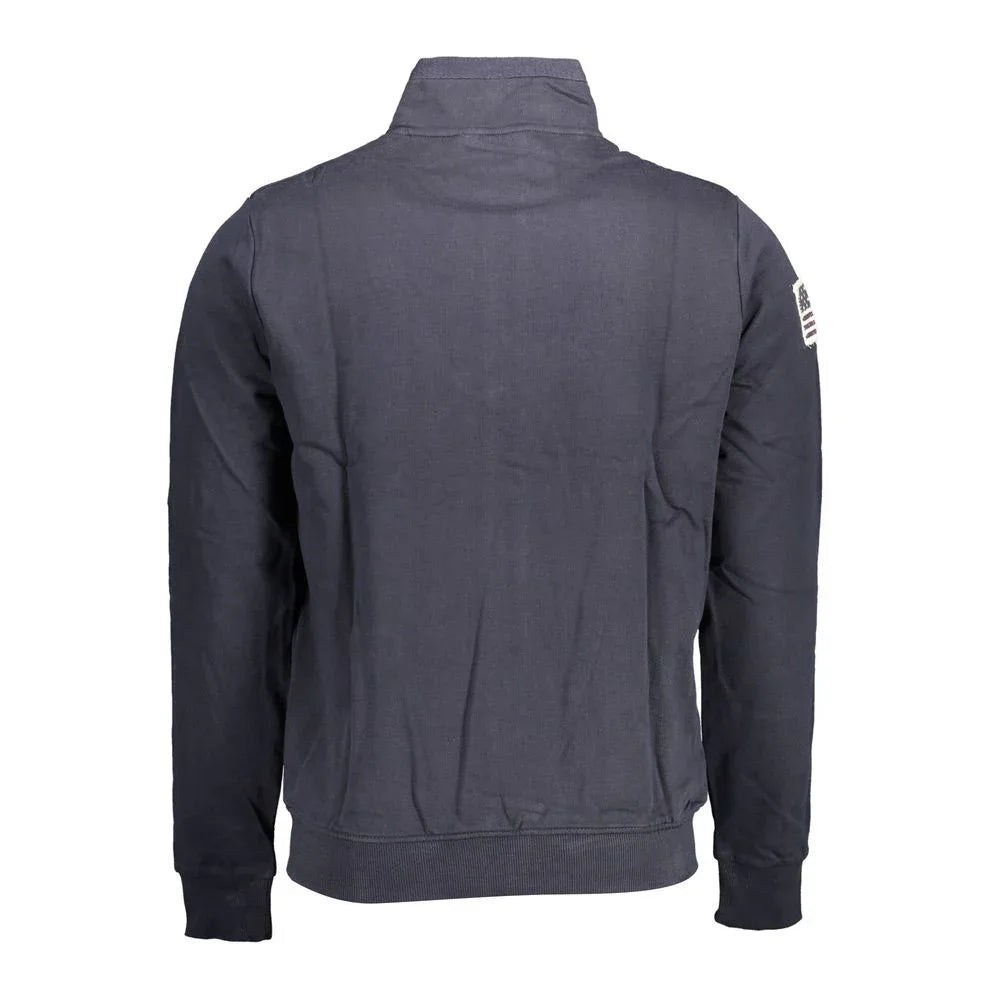 U.S. POLO ASSN. Blue Cotton Men Sweatshirt - Zeiniez