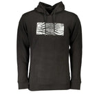 Cavalli Class Black Cotton Men's Hooded Sweatshirt - Zeiniez