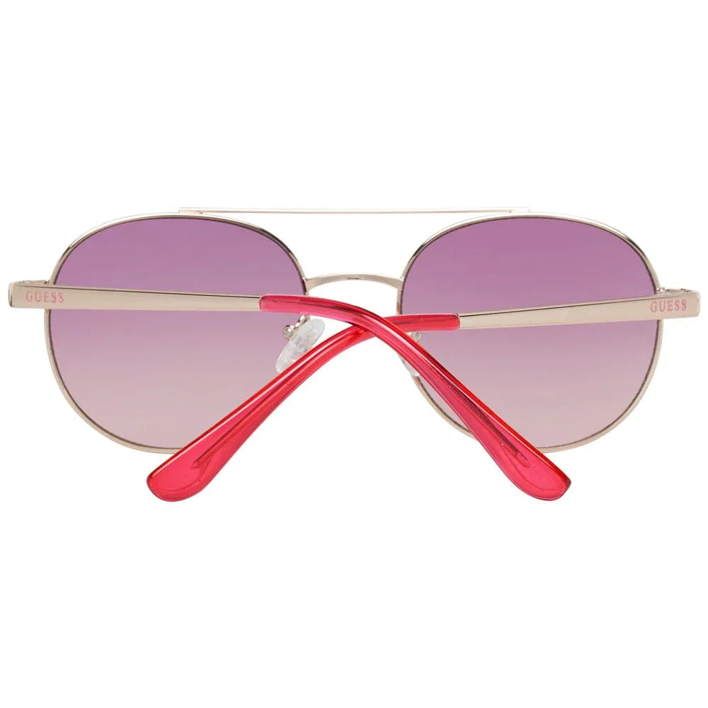 Guess Rose Gold Metal Sunglasses - Zeiniez