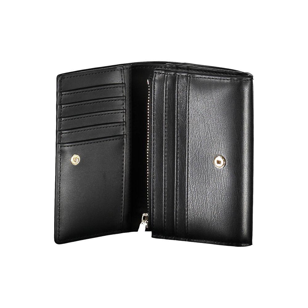 Tommy Hilfiger Black Polyurethane Women Wallet - Zeiniez