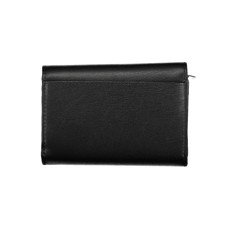 Tommy Hilfiger Black Polyurethane Women Wallet - Zeiniez
