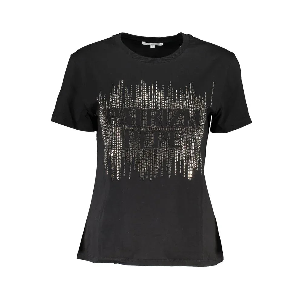 Patrizia Pepe Black Cotton Women T-Shirt - Zeiniez