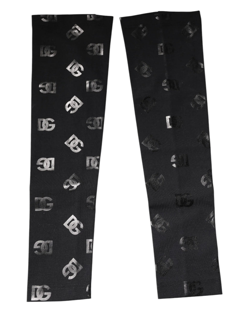 Dolce & Gabbana Black DG Logo Monogram Wool Stretch Arm Sleeves - Zeiniez