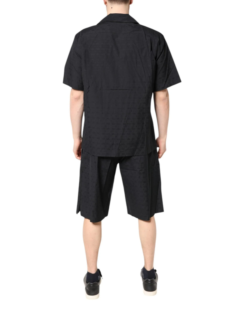 Dolce & Gabbana Black Cotton Men Pajama Set Sleepwear - Zeiniez