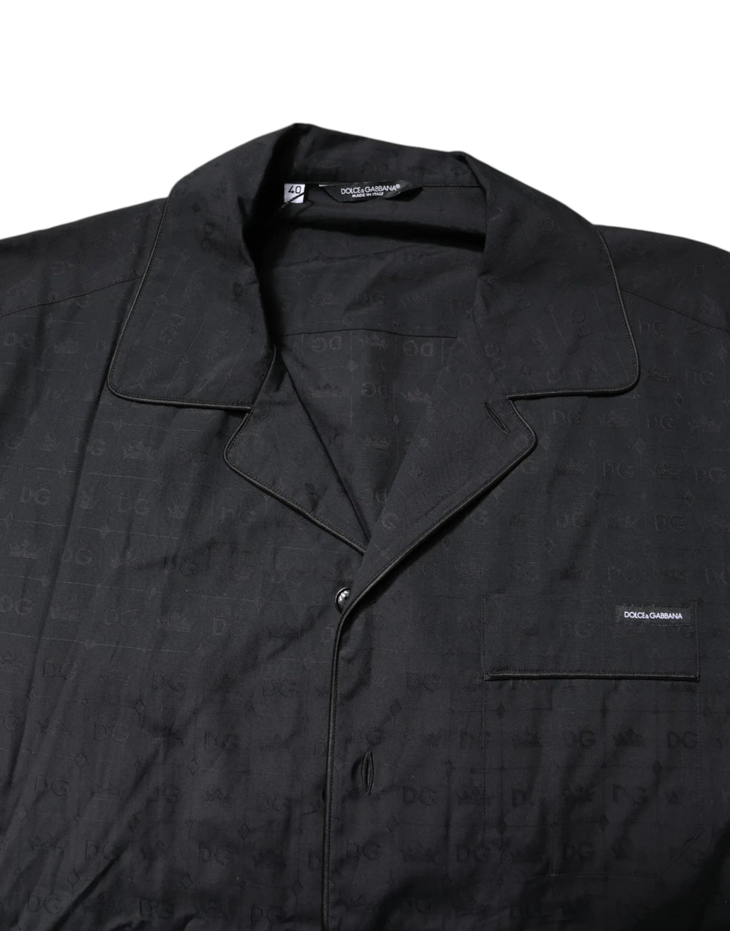 Dolce & Gabbana Black Cotton Men Pajama Set Sleepwear - Zeiniez