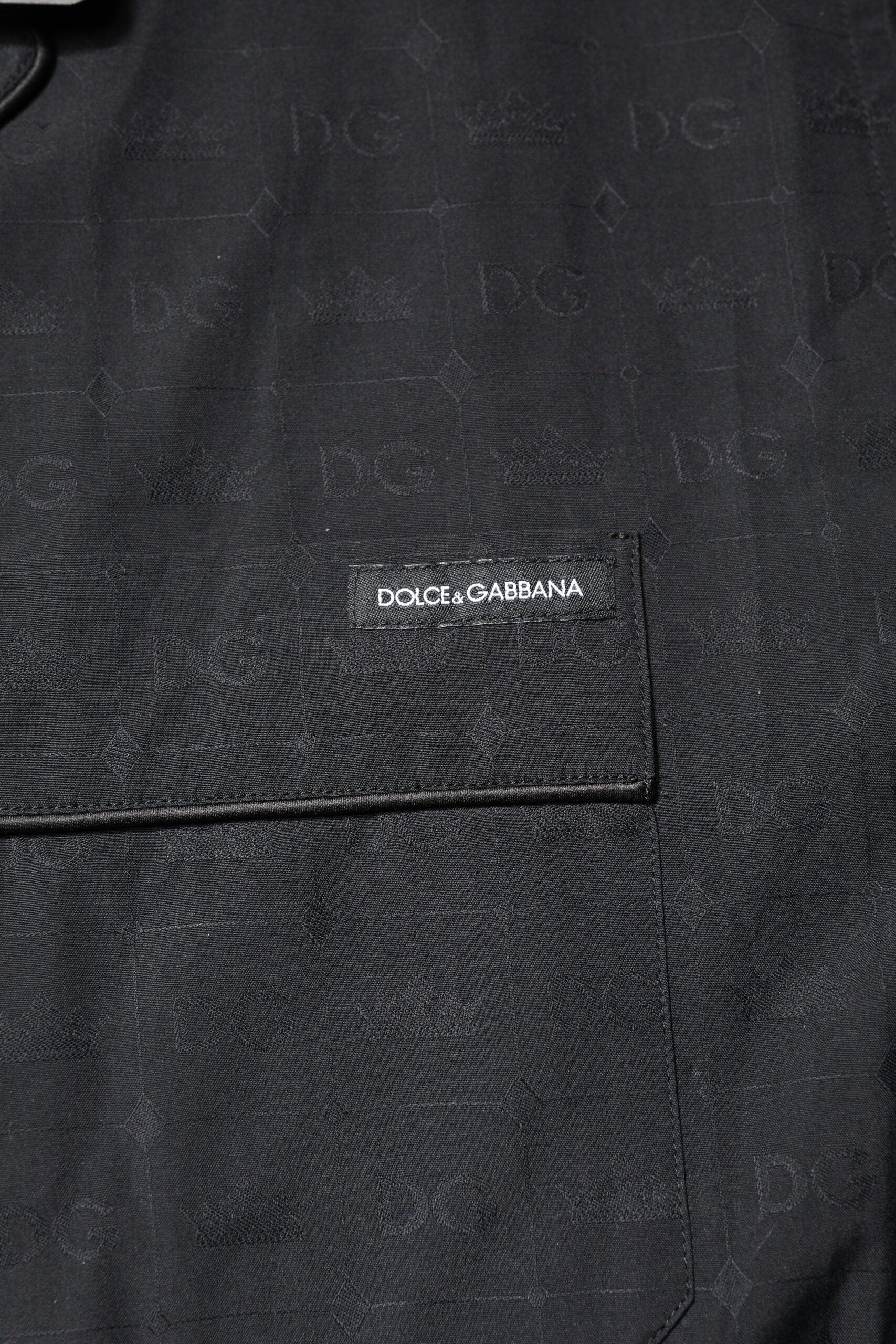 Dolce & Gabbana Black Cotton Men Pajama Set Sleepwear - Zeiniez