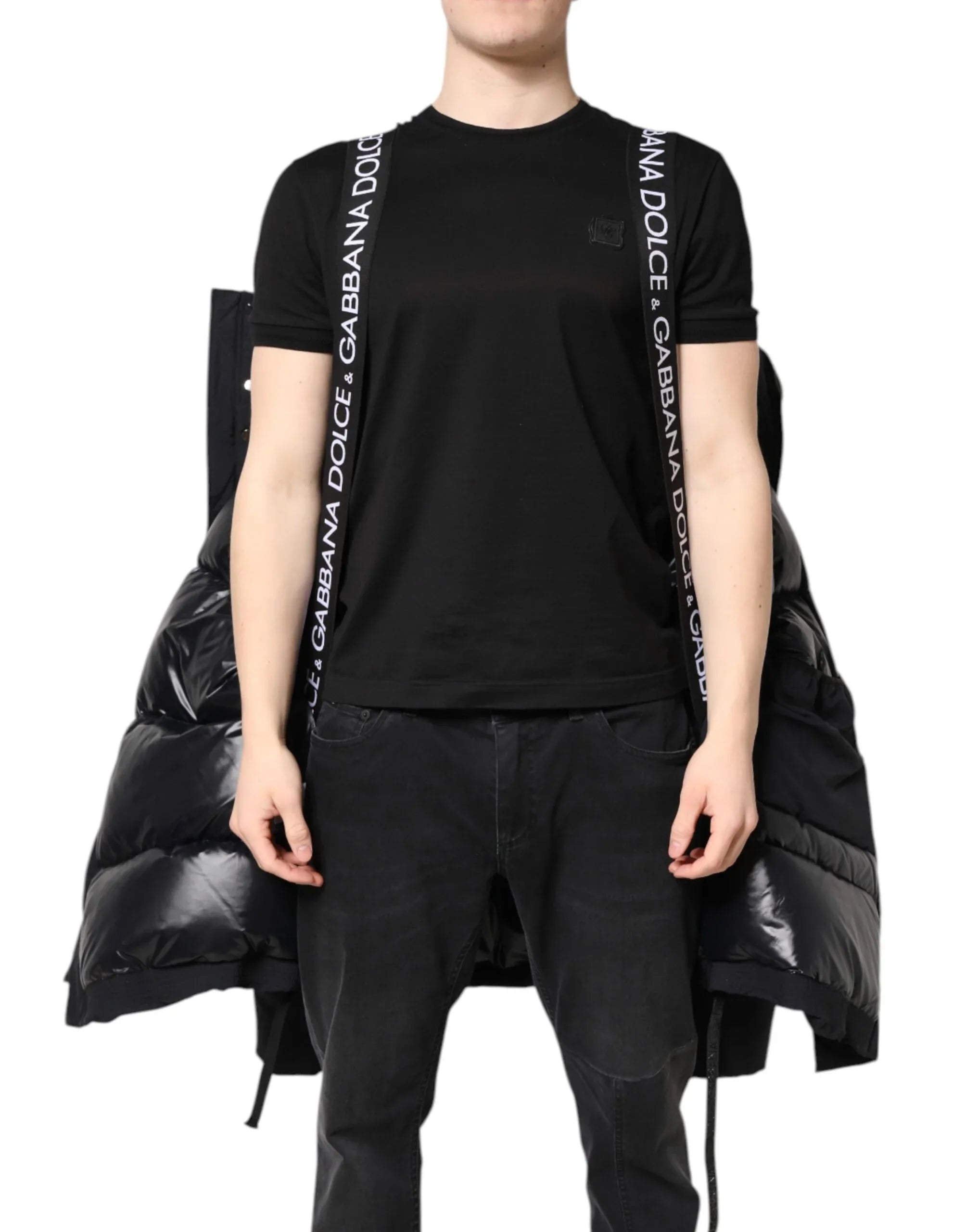 Dolce & Gabbana Black Nylon Full Zip Hooded Parka Jacket - Zeiniez