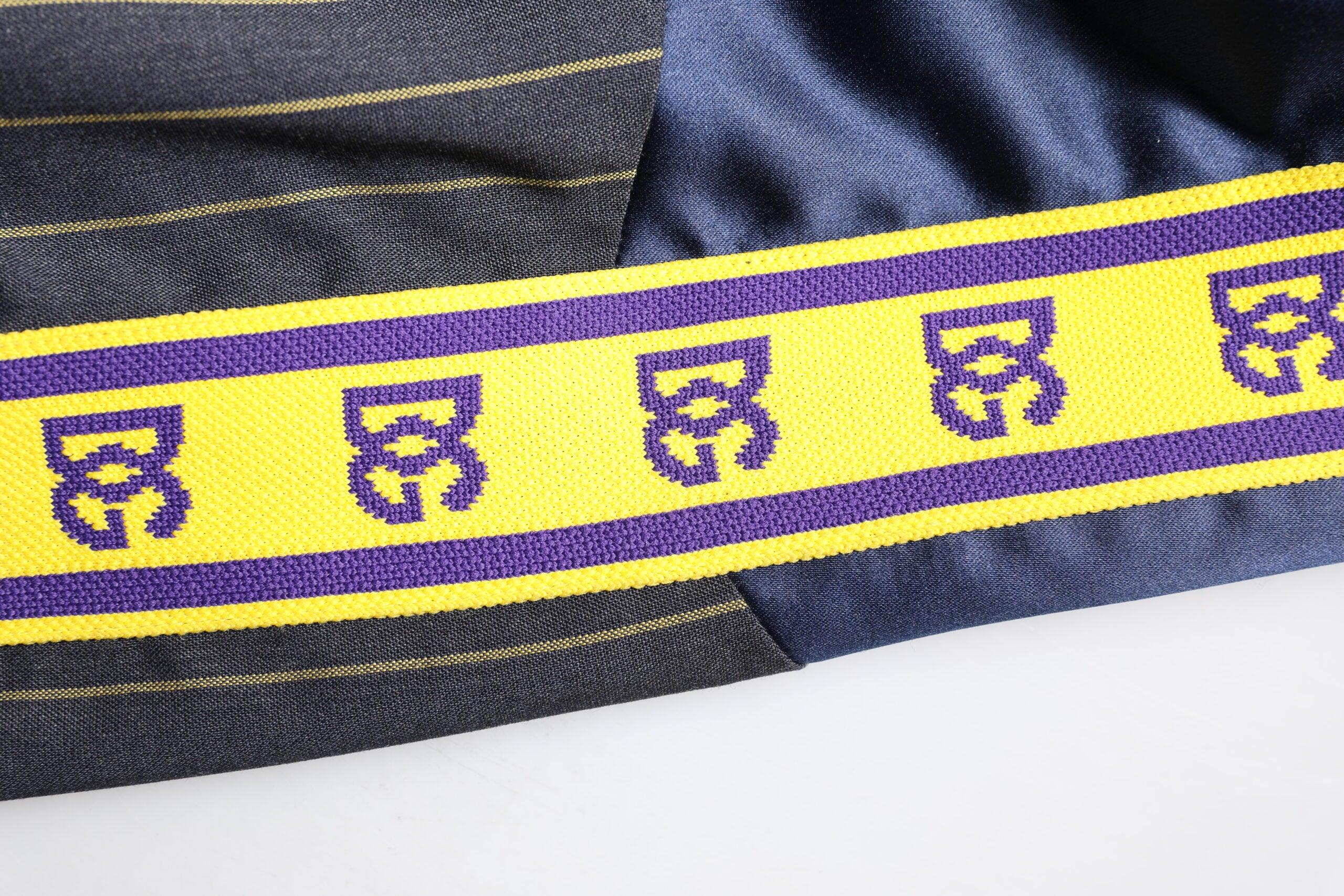 Dolce & Gabbana Black Striped Logo Full Zip Bomber Jacket - Zeiniez