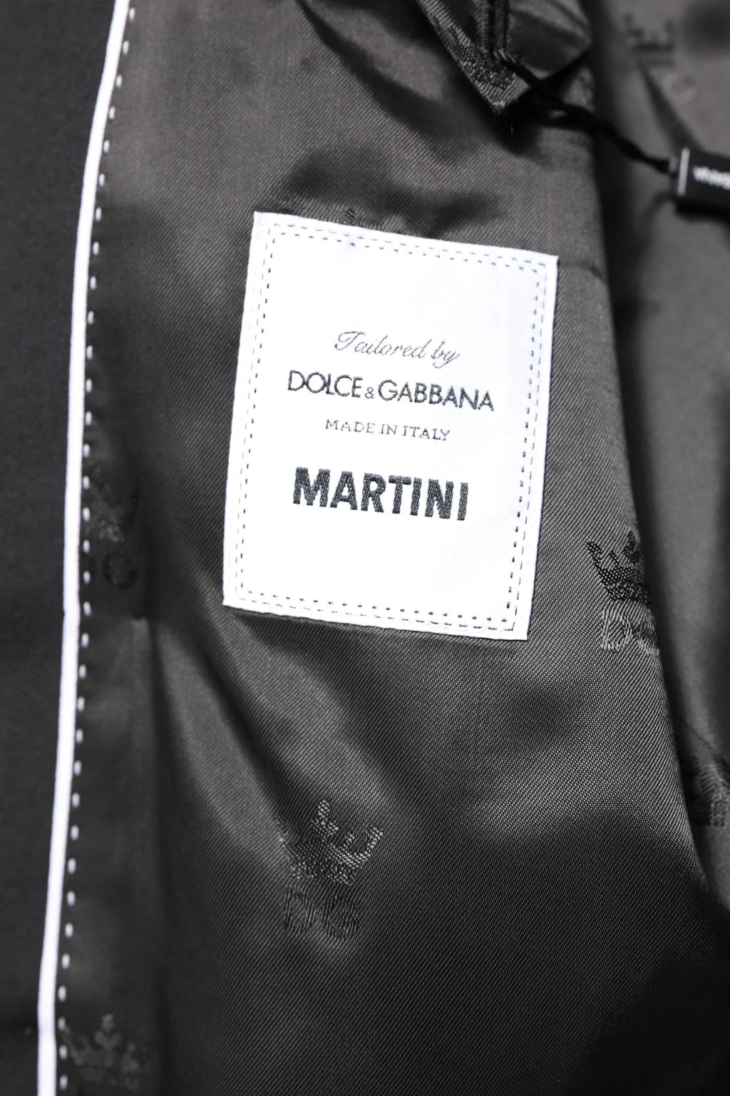 Dolce & Gabbana Black MARTINI Double Breasted Coat Blazer - Zeiniez