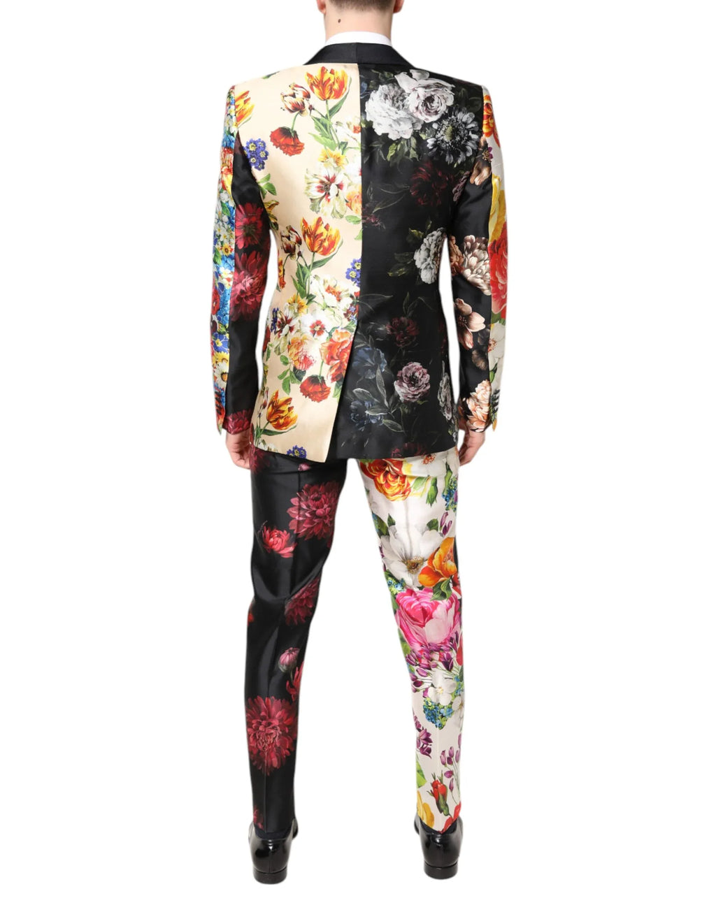 Dolce & Gabbana Multicolor Floral SICILIA Silk 3 Piece Suit - Zeiniez