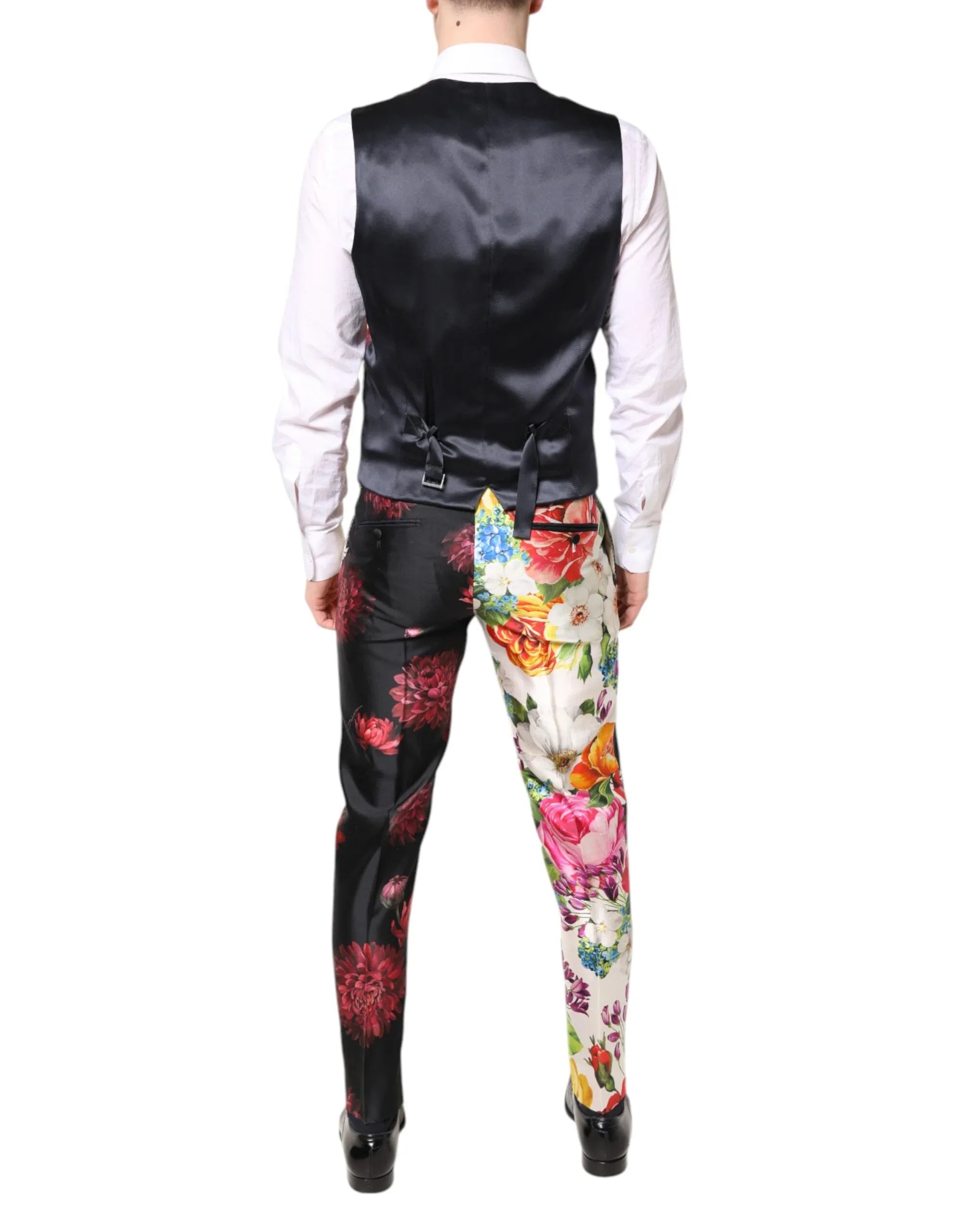 Dolce & Gabbana Multicolor Floral SICILIA Silk 3 Piece Suit - Zeiniez