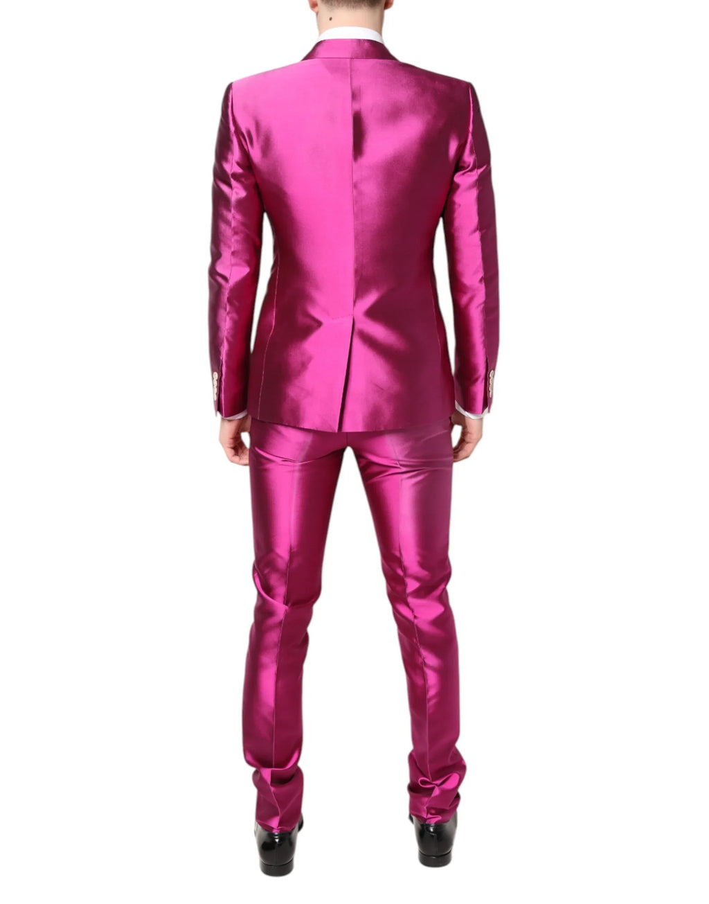 Dolce & Gabbana Pink SICILIA Double Breasted 3 Piece Suit - Zeiniez