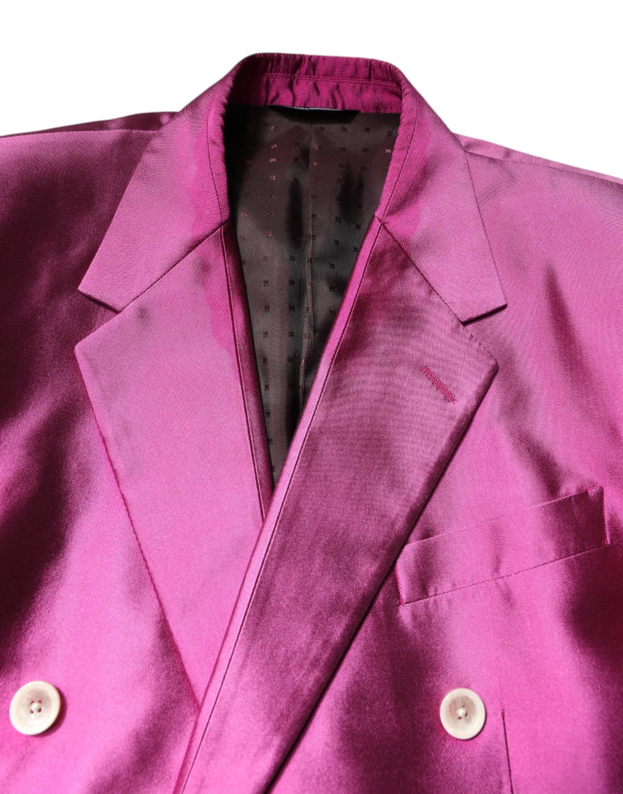 Dolce & Gabbana Pink SICILIA Double Breasted 3 Piece Suit - Zeiniez