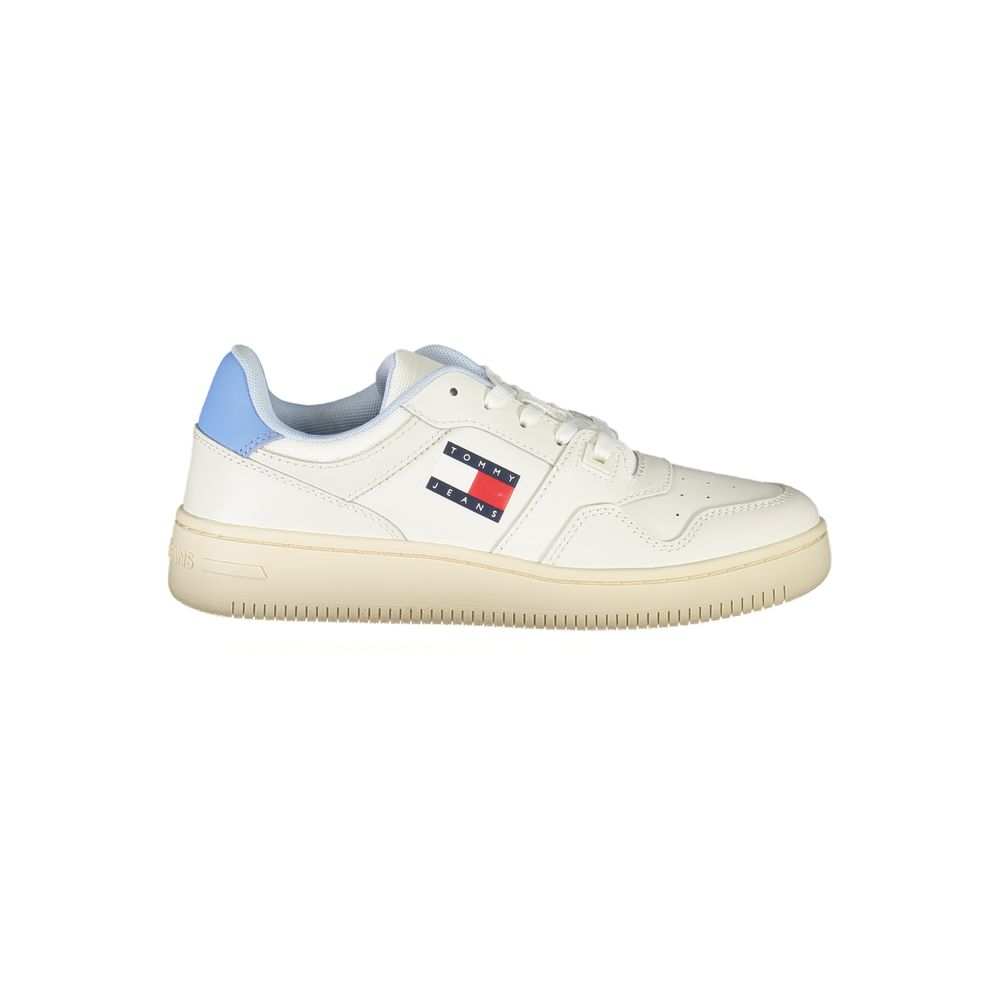 Tommy Hilfiger White Leather Women Sneaker - Zeiniez