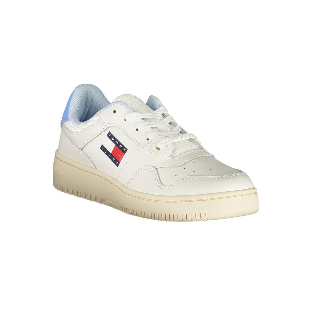 Tommy Hilfiger White Leather Women Sneaker - Zeiniez